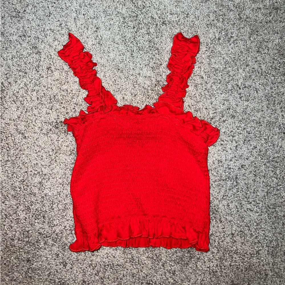 Teen/women’s red tank top